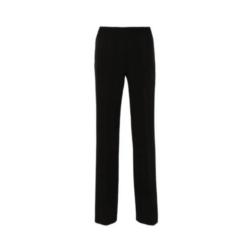 Logo-Waistband Cady Trousers