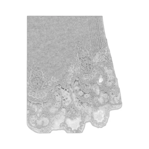 Lace-Trimmed Knit Top