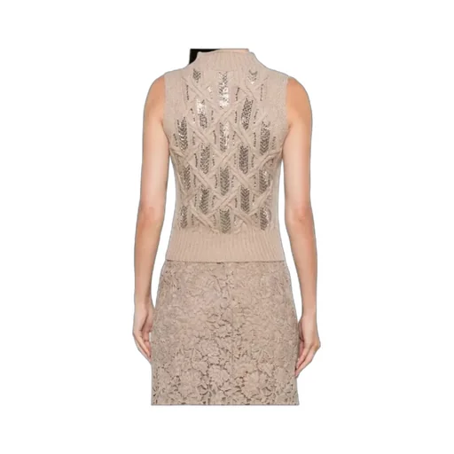 Embellished Knitted Vest