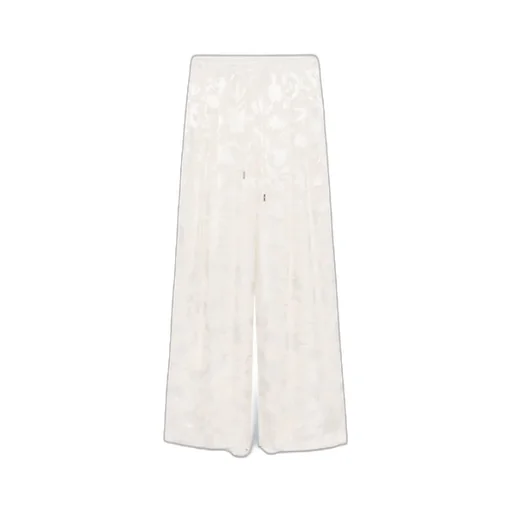 Floral-Jacquard Trousers