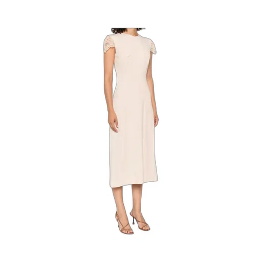 Lace-Trimmed Shift Dress