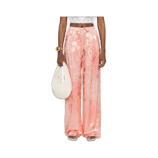 Floral Jacquard Trousers