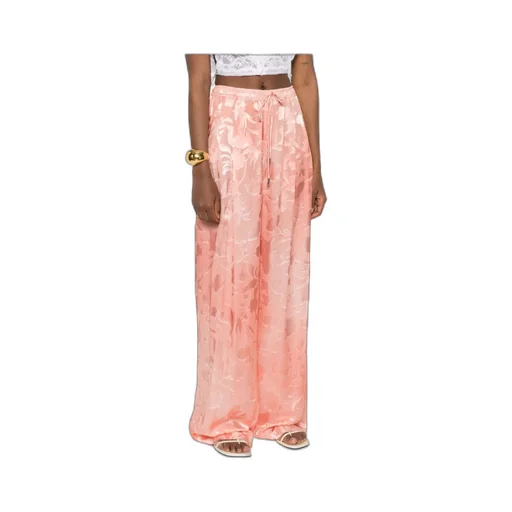 Floral Jacquard Trousers