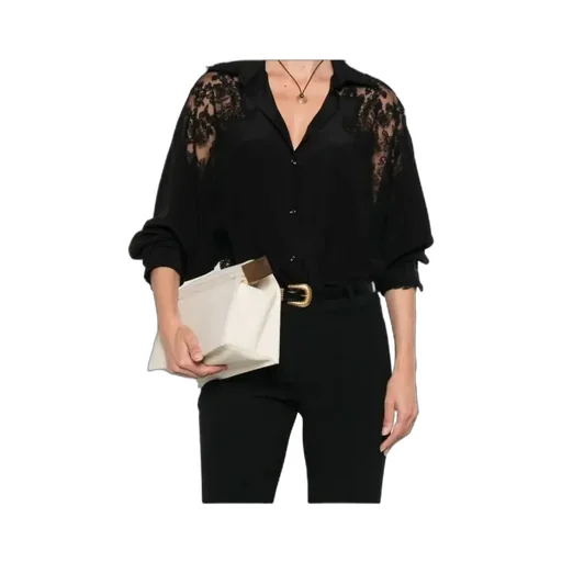 Lace-Trimmed Shirt
