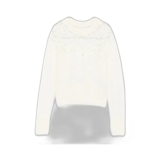 Lace-Insert Sweater