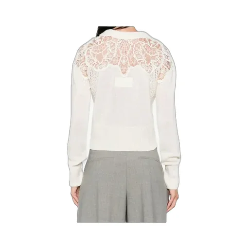Lace-Insert Sweater