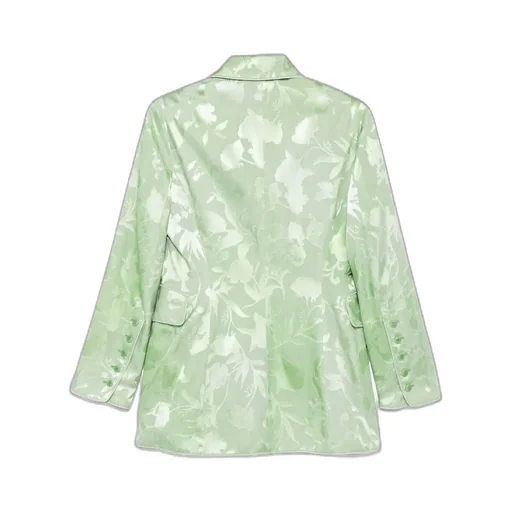 Floral-Jacquard Blazer