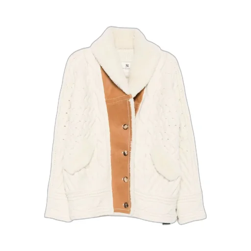 Cable-Knit Shearling Jacket