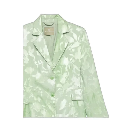 Floral-Jacquard Blazer