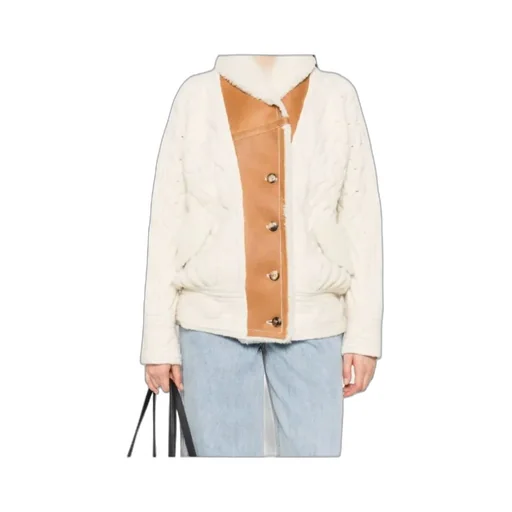 Cable-Knit Shearling Jacket