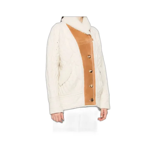 Cable-Knit Shearling Jacket