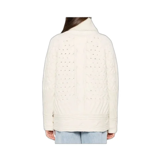 Cable-Knit Shearling Jacket