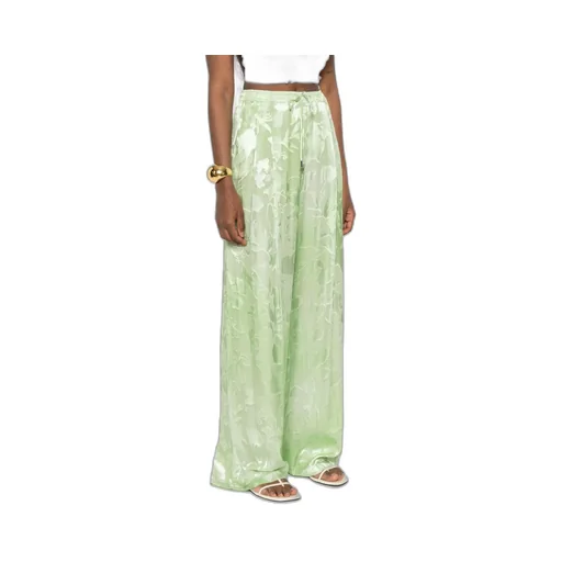 Floral-Jacquard Trousers