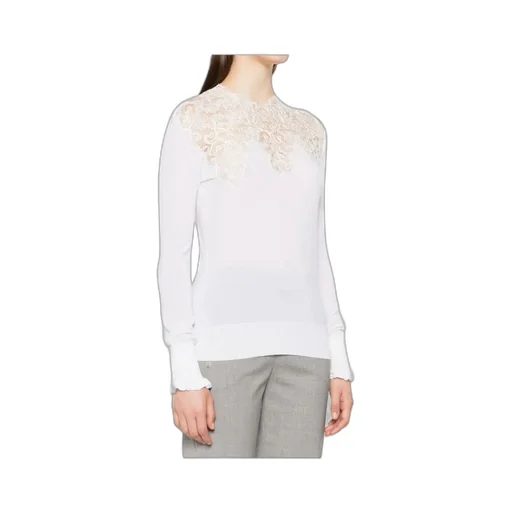 Lace-Insert Blouse