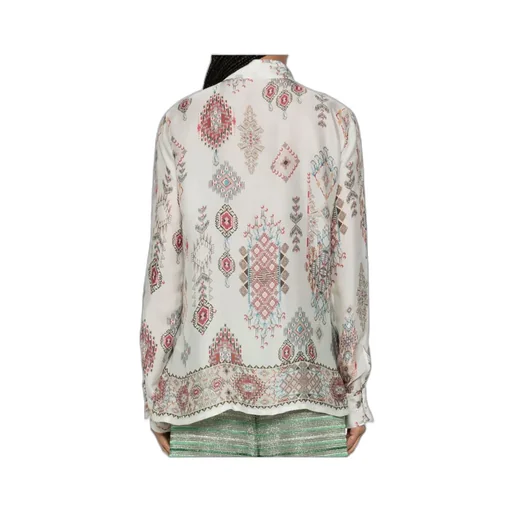 Geometric-Printed Long Sleeved Shirt