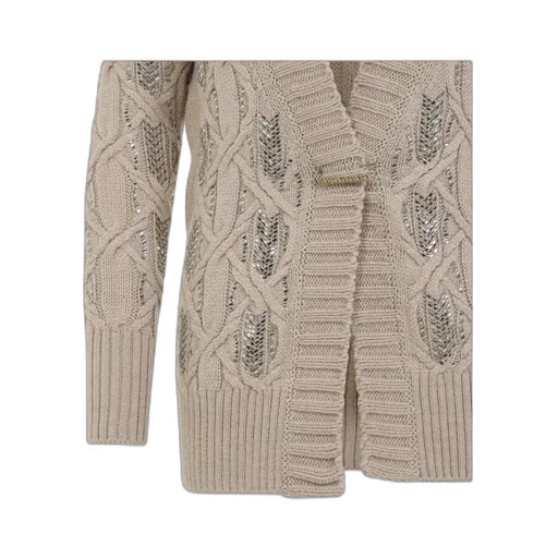 Long-Sleeved Knitted Cardigan