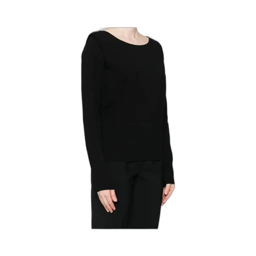 Boat-Neck Long-Sleeve Top