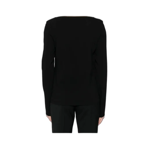 Boat-Neck Long-Sleeve Top