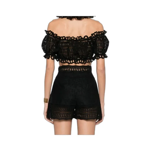 Broderie Anglaise Off-Shoulder Top