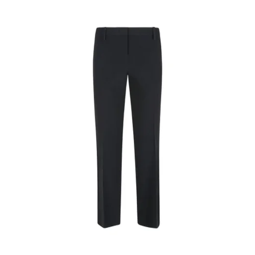 Mid-Rise Straight-Leg Trousers