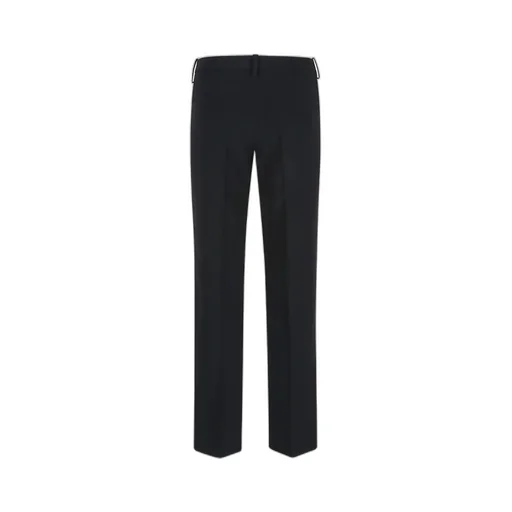 Mid-Rise Straight-Leg Trousers