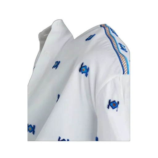 Flocked Motif Shirt