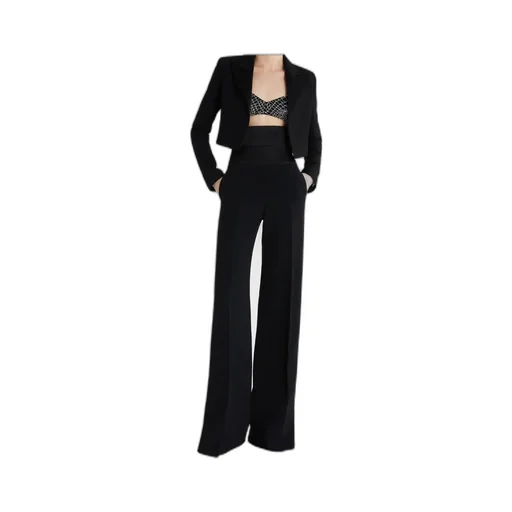 High-Waisted Casual Pants