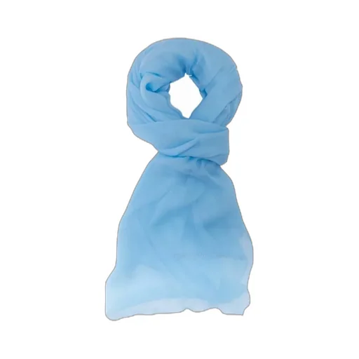 Logo Embroidered Silk Scarf
