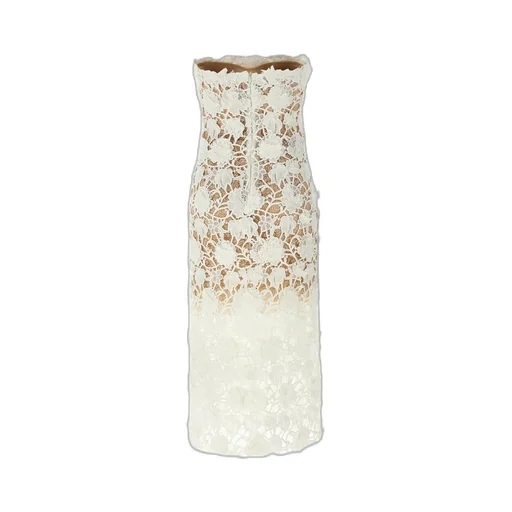 Macrame Lace Sleeveless Midi Dress