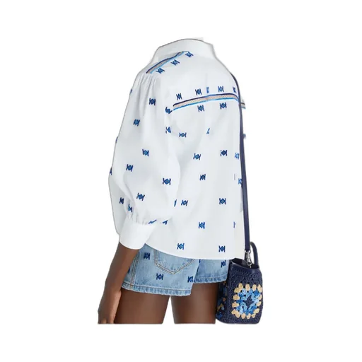 Flocked Motif Shirt