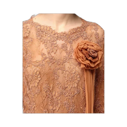 Floral-Lace Midi Dress