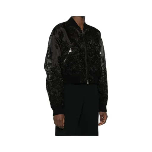 Lace Bomber Jacket