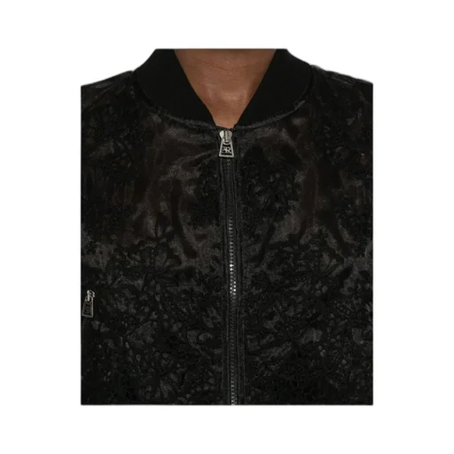 Lace Bomber Jacket