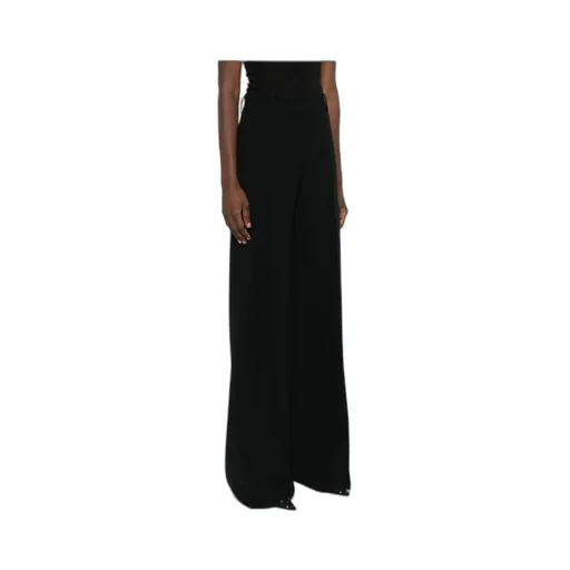 Wide-Leg Crepe Trousers
