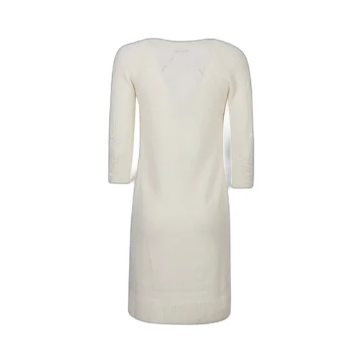 V-Neck Knitted Dress