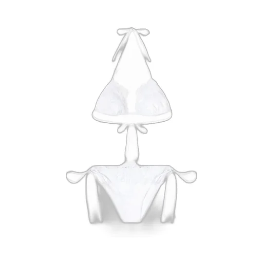 Lace-Trim Bikini Set