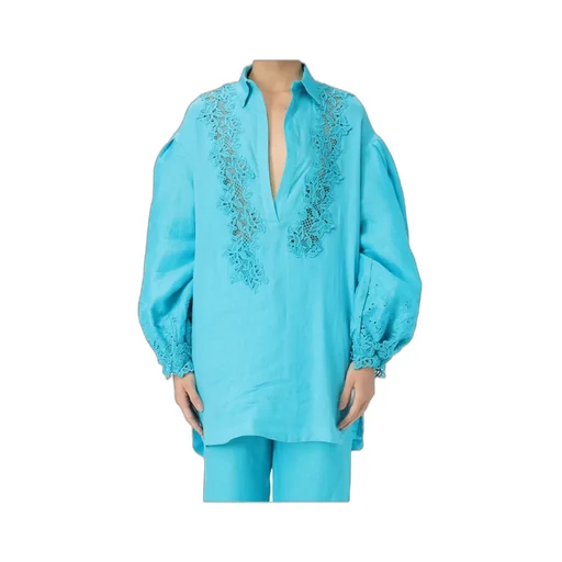 Embroidered V-Neck Blouse