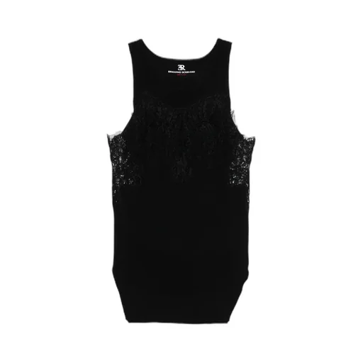Lace-Panel Tank Top