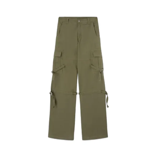Strap-Detail Cargo Pants
