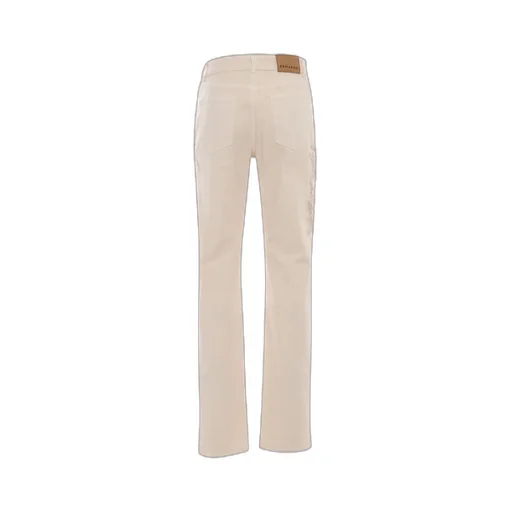 Embroidered Straight-Leg Trousers