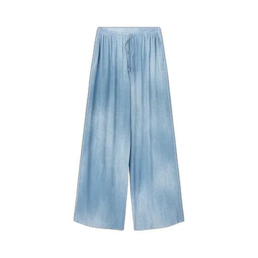 Drawstring Wide-Leg Pants