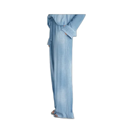 Drawstring Wide-Leg Pants