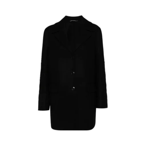 Embroidered Buttoned Coat