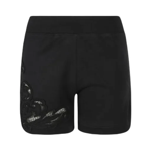 High-Waist Elasticated Waistband Laced Shorts