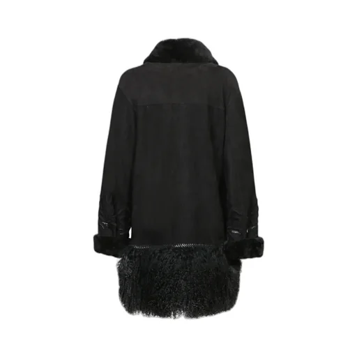 Long-Sleeved Patterned Coat