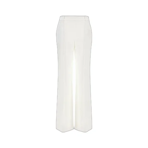 High-Waist Flared Trousers