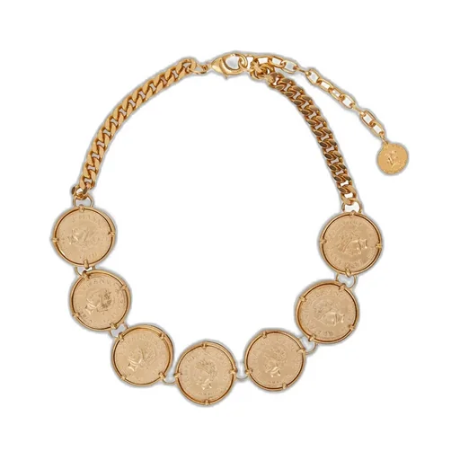 Coin-Detailing Necklace
