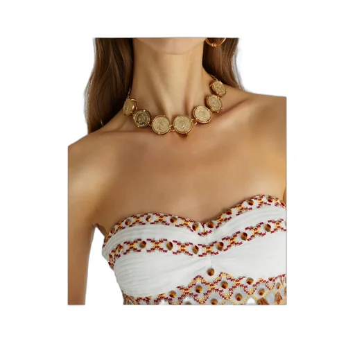 Coin-Detailing Necklace