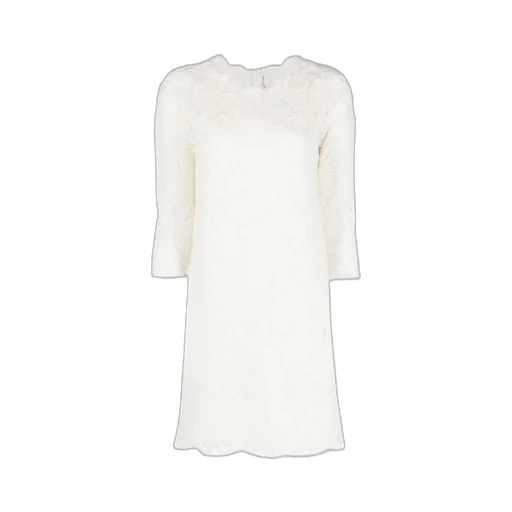 Guipure Lace Shift Minidress