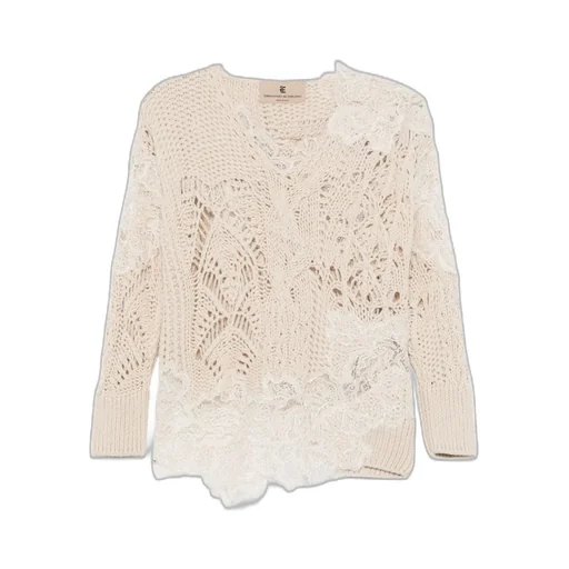 Lace-Detail Sweater